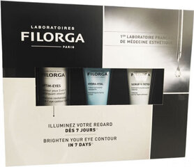 Komplekt Filorga Brighten Your Eye Contour: silmakreem, 15 ml + hüdrakreem, 15 ml + mask, 15 ml цена и информация | Сыворотки, кремы для век | hansapost.ee