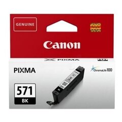Картридж Canon CLI-571 BK 0385C001, черный цена и информация | Картриджи для струйных принтеров | hansapost.ee