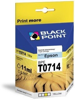 Black Point Epson BPE T0714Y hind ja info | Tindiprinteri kassetid | hansapost.ee