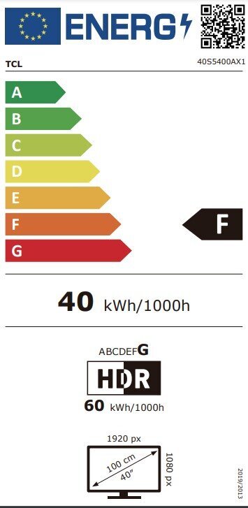 TCL 40S5400A price and information | Televiisorid | hansapost.ee