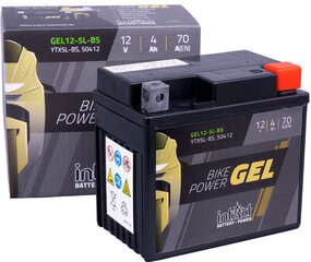 Аккумулятор для мотоциклов Intact Battery-Power GEL (YTX5L-BS) 12V 4AH (c20) 70A (EN) цена и информация | Мото аккумуляторы | hansapost.ee
