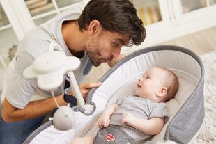 Лежак Tiny Love Rocker Napper 3in1, Grey цена и информация | Шезлонги и качели | hansapost.ee