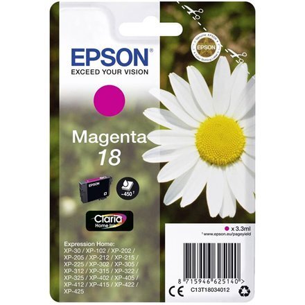 Epson 18 MA Ink cartridge, Magenta цена и информация | Tindiprinteri kassetid | hansapost.ee