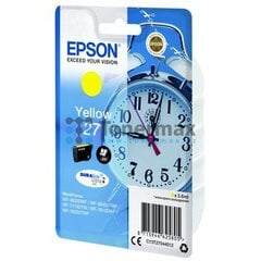 EPSON 27 ink cartridge yellow standard capacity 3.6ml 350 pages 1-pack blister without alarm - DURABrite ultra ink hind ja info | Tindiprinteri kassetid | hansapost.ee