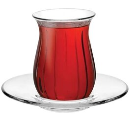Klaaside ja taldrikute komplekt Pasabahce Linka, 12-osaline hind ja info | Klaasid, kruusid ja kannud | hansapost.ee