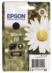 Epson 18 BK Ink cartridge, Black цена и информация | Картриджи для струйных принтеров | hansapost.ee