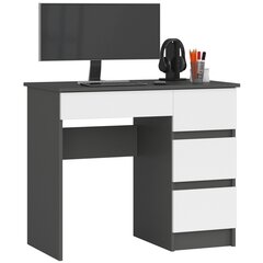 Письменный стол A-7 CLP, серый/белый цвет цена и информация | Компьютерные, письменные столы | hansapost.ee