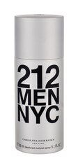 Carolina Herrera 212 NYC Men deodorant meestele 150 ml hind ja info | Dušigeelid ja deodorandid meestele | hansapost.ee