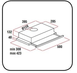 Schlosser RH15MFWH50 цена и информация | Вытяжка AKPO WK-4 JAVA 50 | hansapost.ee