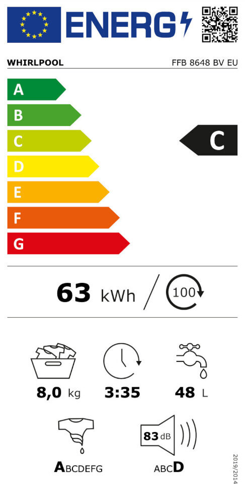 Whirlpool FFB 8648 BV EU hind ja info | Pesumasinad | hansapost.ee