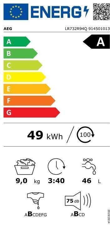 AEG LR732R94Q hind ja info | Pesumasinad | hansapost.ee