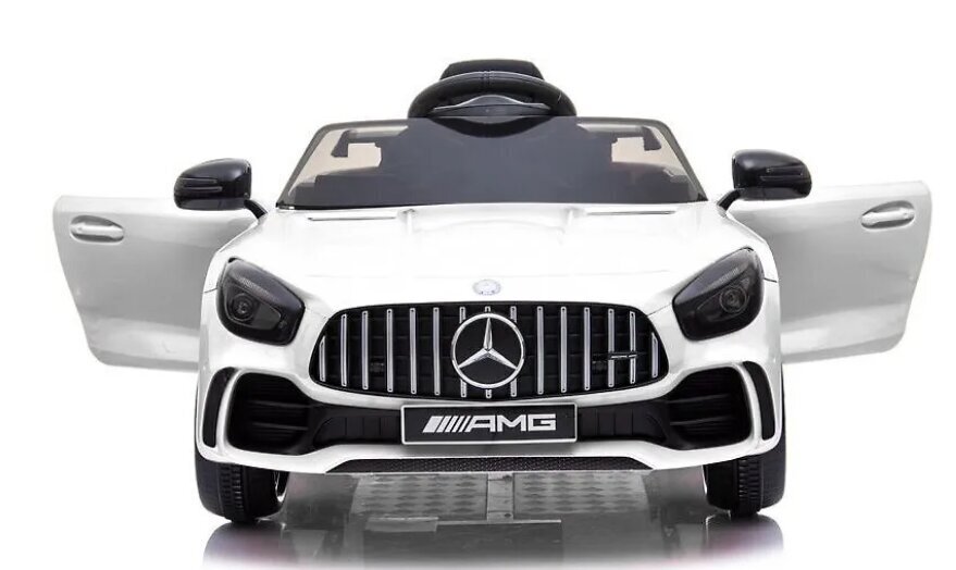 Ühekohaline elektriauto Mercedes GTR AMG 12V, valge цена и информация | Laste elektriautod | hansapost.ee