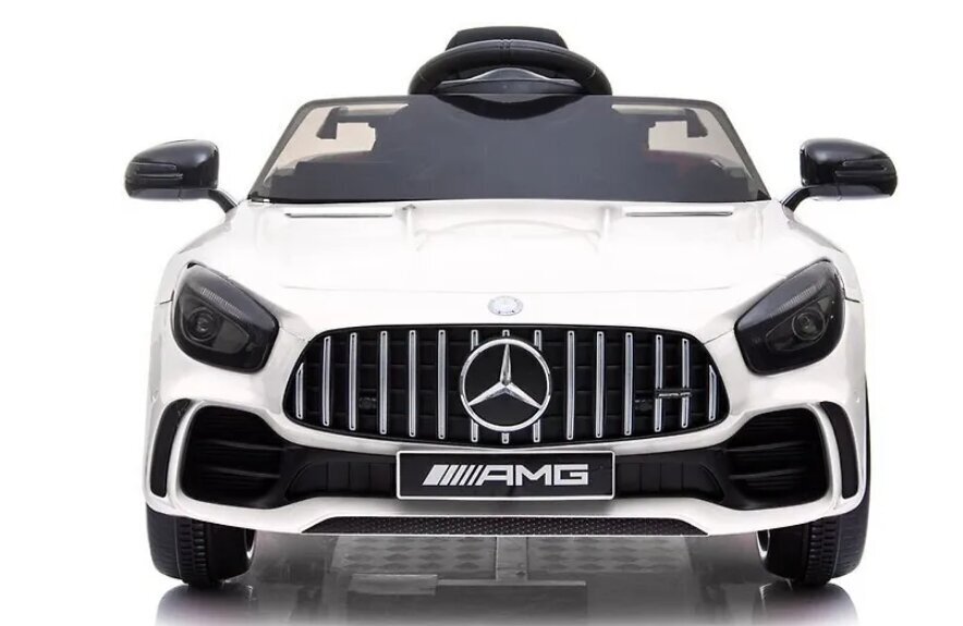 Ühekohaline elektriauto Mercedes GTR AMG 12V, valge цена и информация | Laste elektriautod | hansapost.ee