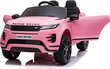 Kahekohaline laste elektriauto Ranger Rover Evoque 12V, roosa цена и информация | Laste elektriautod | hansapost.ee