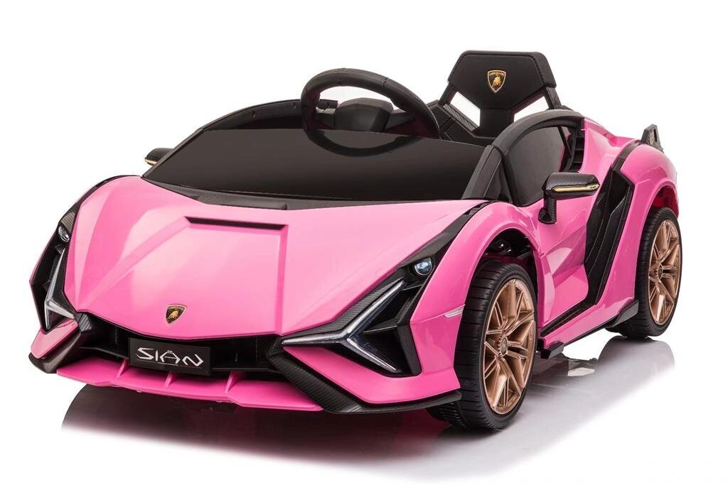 Ühekohaline laste elektriauto Lamborghini Sian 12V, roosa цена и информация | Laste elektriautod | hansapost.ee