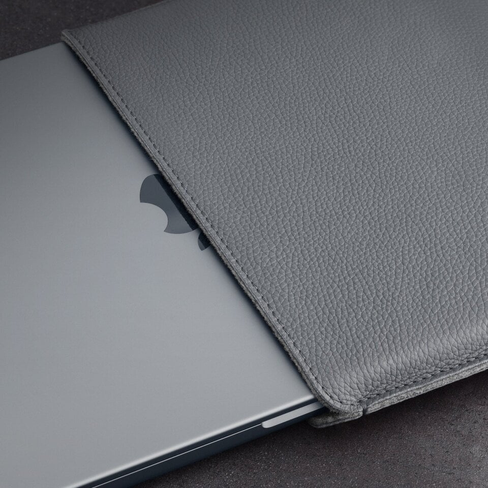 Woolnut kaitseümbris Leather Sleeve 14" MacBook Pro, hall цена и информация | Sülearvutikotid | hansapost.ee