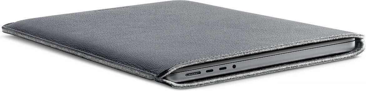 Woolnut kaitseümbris Leather Sleeve 14" MacBook Pro, hall hind ja info | Sülearvutikotid | hansapost.ee