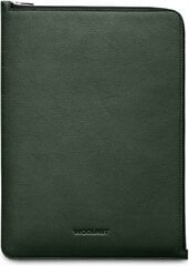 Woolnut kaitseümbris Leather Folio 13/14" MacBook, roheline цена и информация | Рюкзаки, сумки, чехлы для компьютеров | hansapost.ee