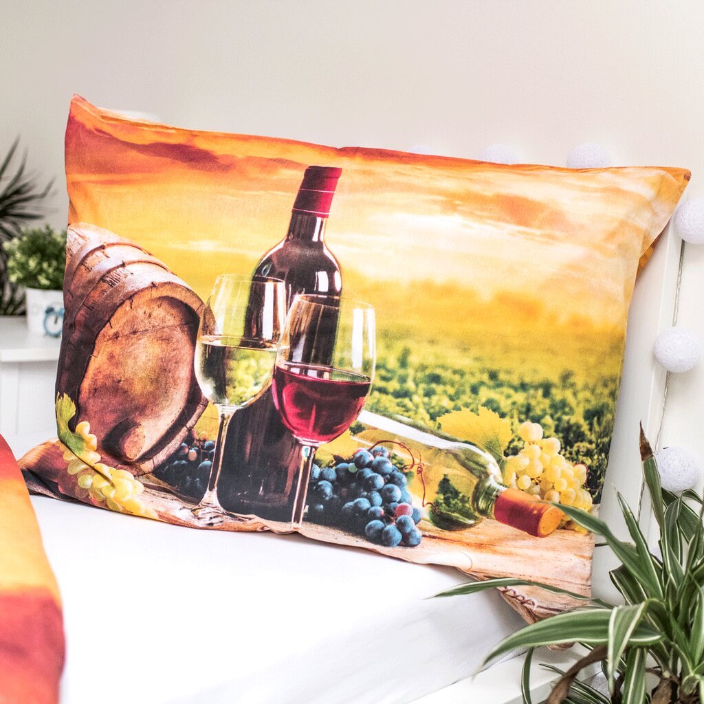 Voodipesukomplekt Wine, 140x200 cm hind ja info | Voodipesukomplektid | hansapost.ee