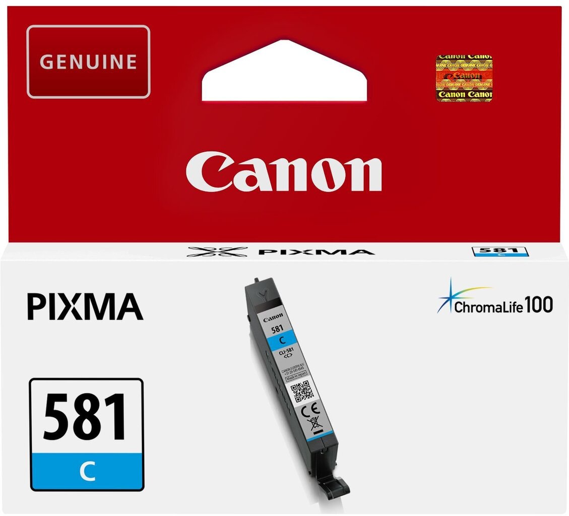 CANON INK CLI-581 C hind ja info | Tindiprinteri kassetid | hansapost.ee
