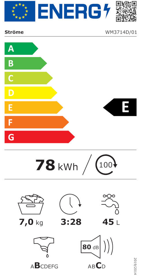 Ströme WM3714D/01 hind ja info | Pesumasinad | hansapost.ee