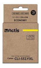 Картридж для струйного принтера Actis KC-551Y цена и информация | Картриджи для струйных принтеров | hansapost.ee