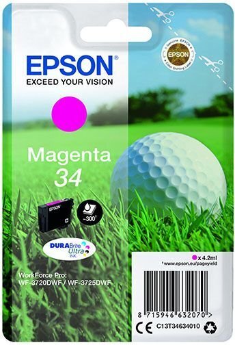 Epson 34, Magenta hind ja info | Tindiprinteri kassetid | hansapost.ee