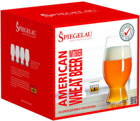 Бокал для пива Spiegelau American Wheat, 4 шт. цена и информация | Стаканы, фужеры, кувшины | hansapost.ee