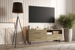 TV laud ADRK Furniture Romel, pruun цена и информация | Televiisori alused | hansapost.ee