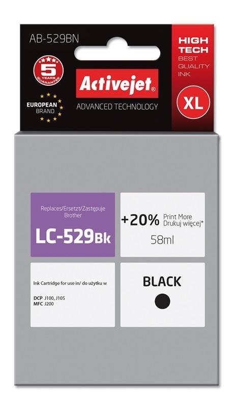 Activejet AB-529Bk hind ja info | Tindiprinteri kassetid | hansapost.ee