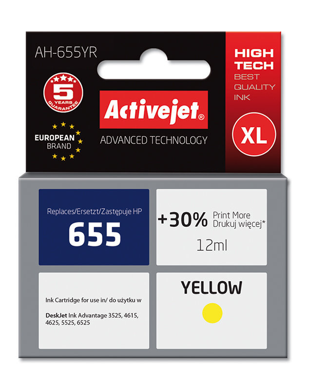 Activejet AH-655YR hind ja info | Tindiprinteri kassetid | hansapost.ee
