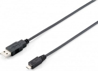 USB-kaabel-mikro USB Equip 128523 Must 1,8 m hind ja info | Mobiiltelefonide kaablid | hansapost.ee