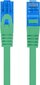 Võrgukaabel Lanberg Patchcord S/FTP CAT.6A 0,5 m, roheline LSZH hind ja info | Juhtmed ja kaablid | hansapost.ee