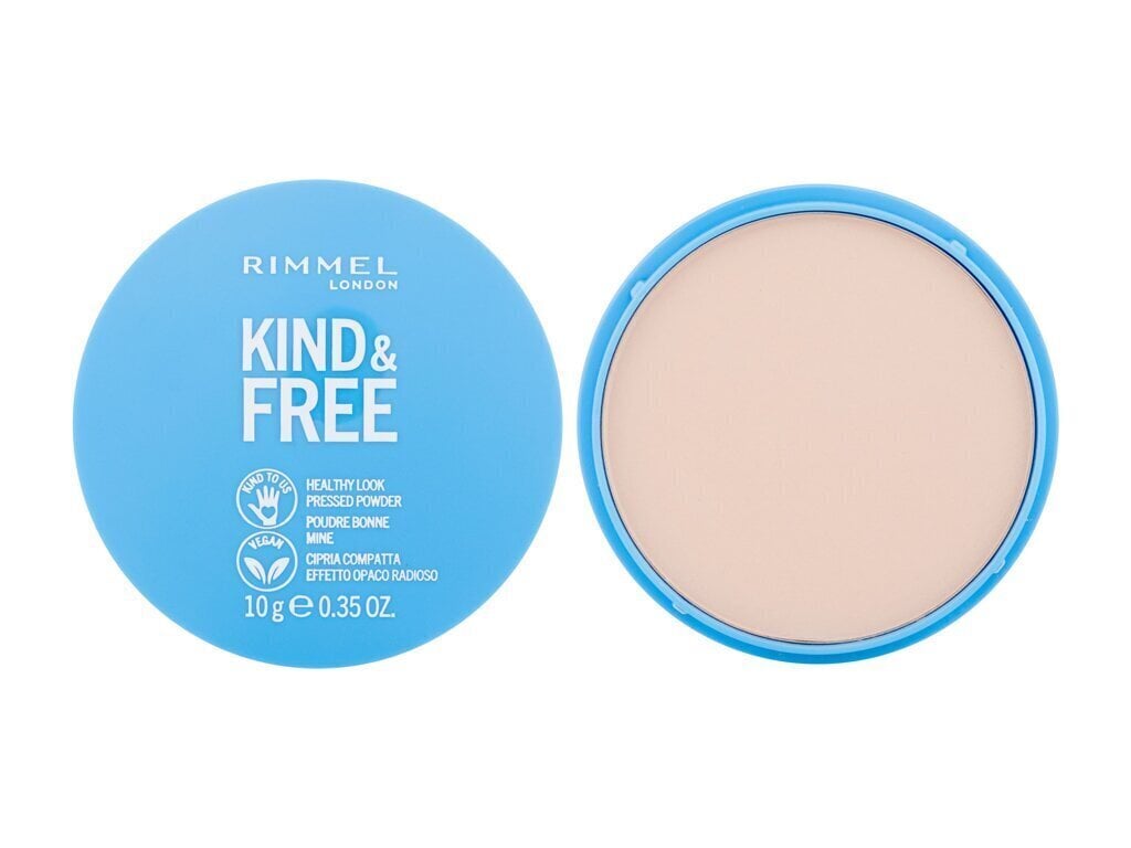 Kompaktpuudrid Rimmel London Kind & Free 10-fair Matistav viimistlusvahend (10 g) цена и информация | Jumestuskreemid ja puudrid | hansapost.ee