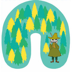 Дорожная подушка Moomin, 36x36 см, зеленая цена и информация | Moomin Товары для детей и младенцев | hansapost.ee