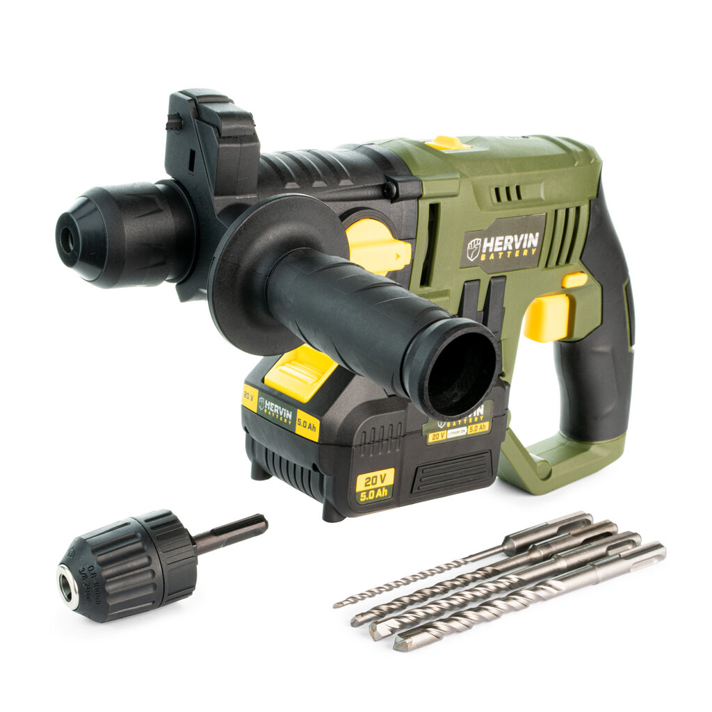 Juhtmeta perforaator Hervin PLCDL-M133, 20 V, ilma aku ja laadijata hind ja info | Lööktrellid | hansapost.ee