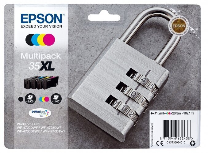 EPSON MULTIPACK 4-COLOURS 35XL цена и информация | Tindiprinteri kassetid | hansapost.ee