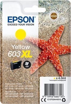 EPSON STARFISH SINGLEPACK YELLOW 603XL INK цена и информация | Tindiprinteri kassetid | hansapost.ee