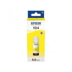 EPSON 104 EcoTank Yellow ink bottle (WE) hind ja info | Tindiprinteri kassetid | hansapost.ee