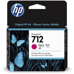 HP 712 29-ml Magenta DesignJet Ink Cartridge (3ED68A ), розовый (magenta) цена и информация | Картриджи для струйных принтеров | hansapost.ee