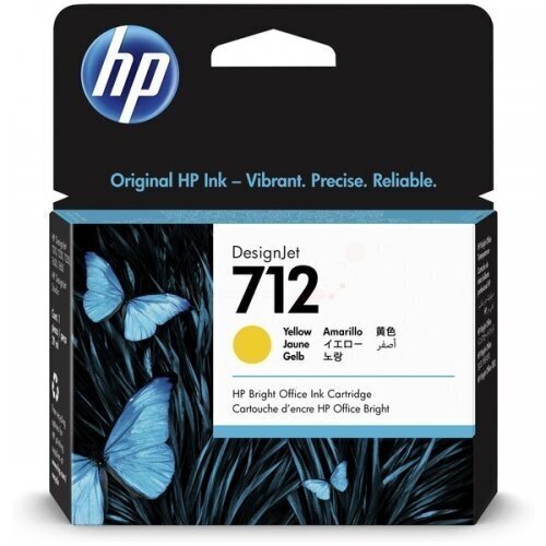 HP 712 29-ml Yellow DesignJet Ink цена и информация | Tindiprinteri kassetid | hansapost.ee