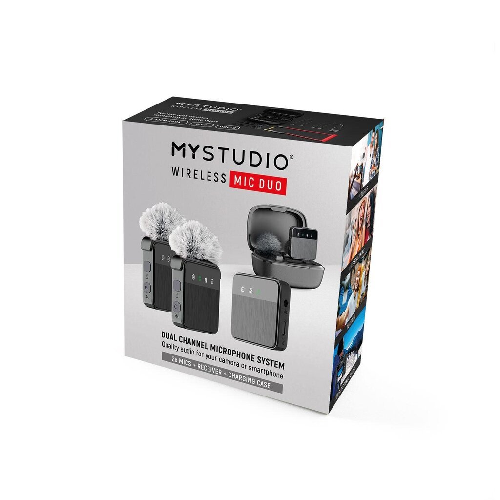 Easypix MyStudio Wireless Mic Duo 62022 цена и информация | Mikrofonid | hansapost.ee