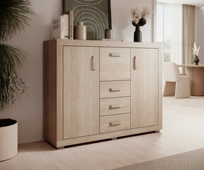 Комод ADRK Furniture Bahar, 138x40x109 см, коричневый цвет цена и информация | Комоды | hansapost.ee