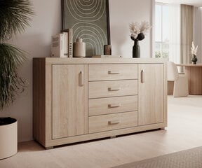Комод ADRK Furniture Bahar, 160x40x90 см, коричневый цвет цена и информация | Комоды | hansapost.ee