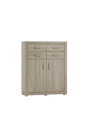 Комод ADRK Furniture Bahar, 110x40x136 см, коричневый цвет цена и информация | Комоды | hansapost.ee