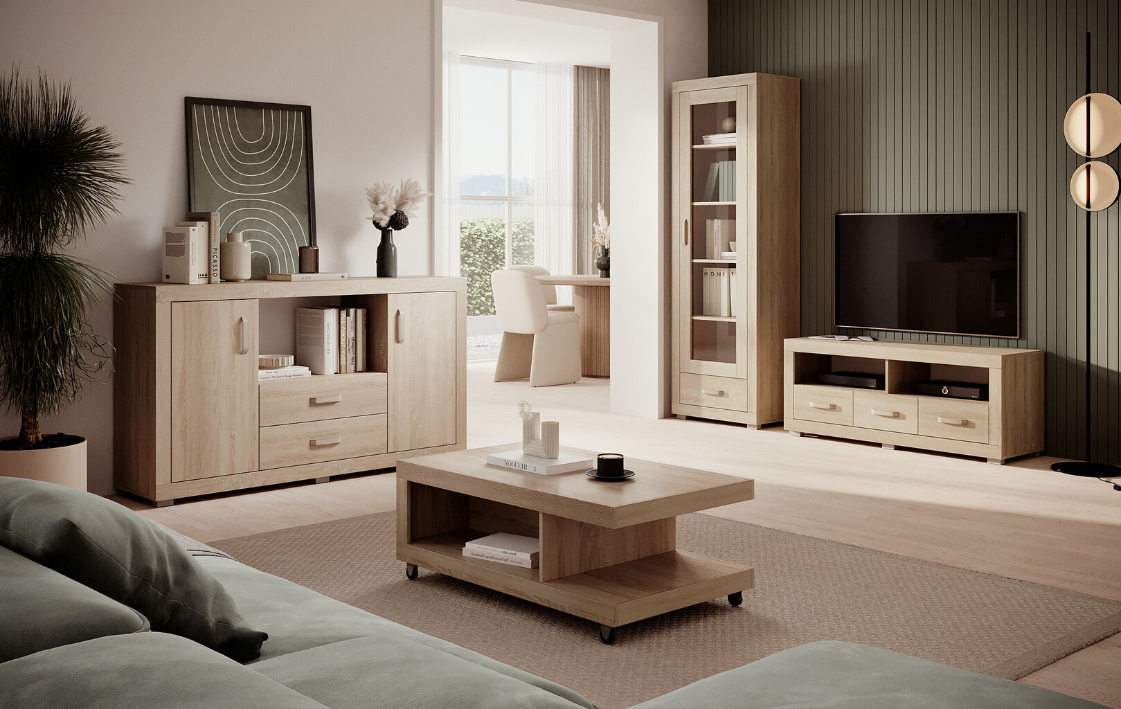 Kummut ADRK Furniture Bahar, 160x40x90 cm, pruun цена и информация | Kummutid | hansapost.ee