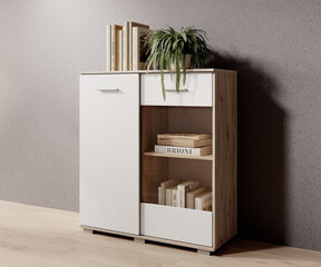 Комод ADRK Furniture 2D Atun, коричневый/белый цвет цена и информация | Комоды | hansapost.ee