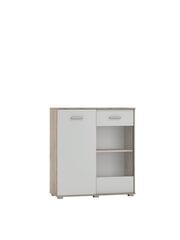 Комод ADRK Furniture 2D Atun, коричневый/белый цвет цена и информация | Комоды | hansapost.ee