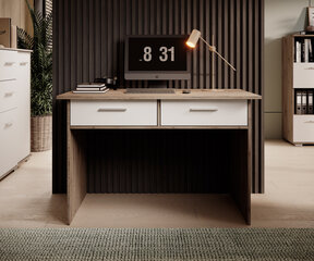 Письменный стол ADRK Furniture Atun, коричневый/белый цвет цена и информация | Компьютерные, письменные столы | hansapost.ee