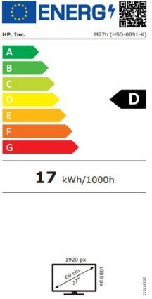 HP M27h 76D13E9 цена и информация | Monitorid | hansapost.ee